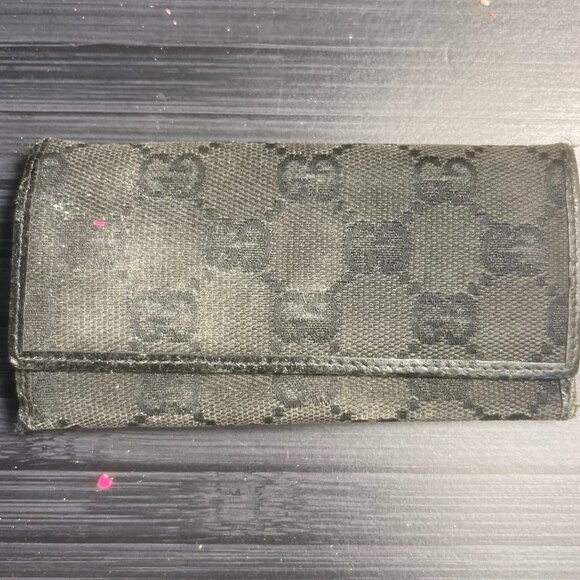 Gucci GG Canvas Long Card/Key Case - Picture 1 of 3